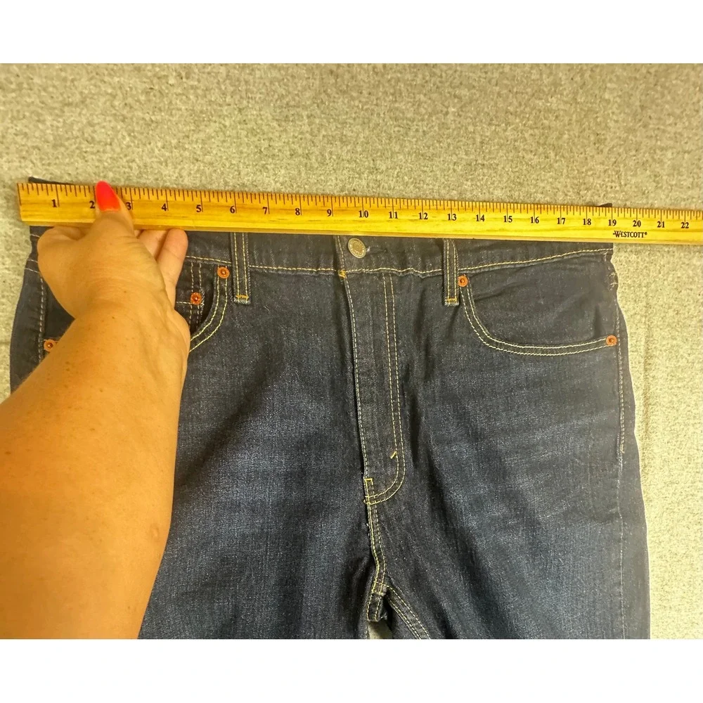 Levis 527 Slim Bootcut Jeans Mens 38x30 Blue Dark Wash Denim